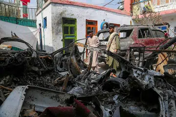 KESALAHAN NGERI: Sasaran serangan dron di Kabul pada 29 Ogos lalu disyaki militan ISIS tetapi akhirnya membunuh 10 orang awam, termasuk tujuh kanak-kanak, dalam apa yang disebut Encik Austin sebagai "kesalahan mengerikan". - Foto EPA-EFE