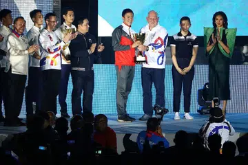 PEMAIN PALING BERHARGA: Quah diberikan anugerah Pemain Paling Bernilai di temasya sukan SEA tahun ini di Filipina. - Foto ZAOBAO