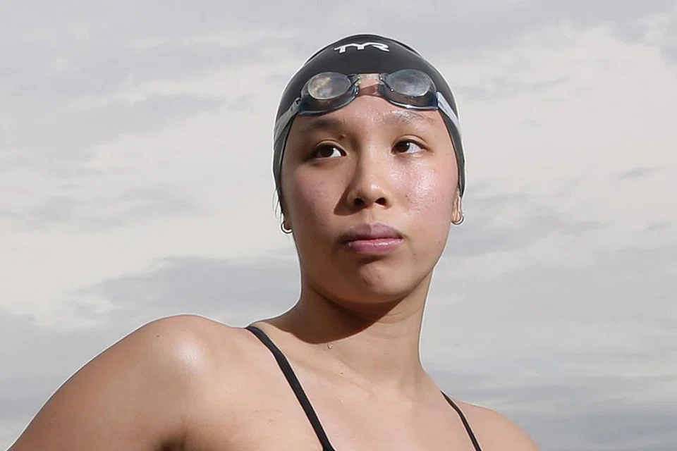 IMPIAN JADI KENYATAAN: Srikandi renang Chantal Liew mencipta sejarah menjadi atlet Singapura pertama layak bertanding dalam acara renang laut terbuka di Sukan Olimpik. - Foto fail BH