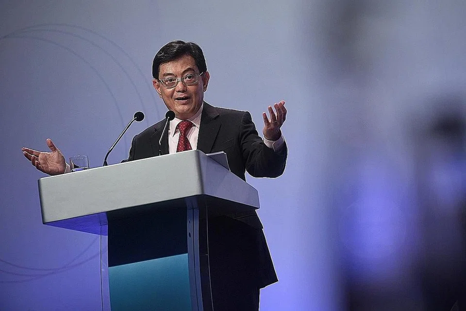 BANGUN MASA DEPAN: Timbalan Perdana Menteri, Encik Heng Swee Keat, berkata pemimpin generasi keempat (4G) akan berusaha membangunkan masa hadapan Singapura yang maju bagi warga Singapura. - Foto BH oleh KUA CHEE SIONG