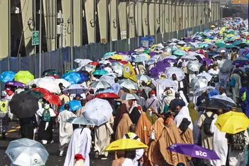 arab saudi, haji, tawaf ifadah, mina, lontar jamrah