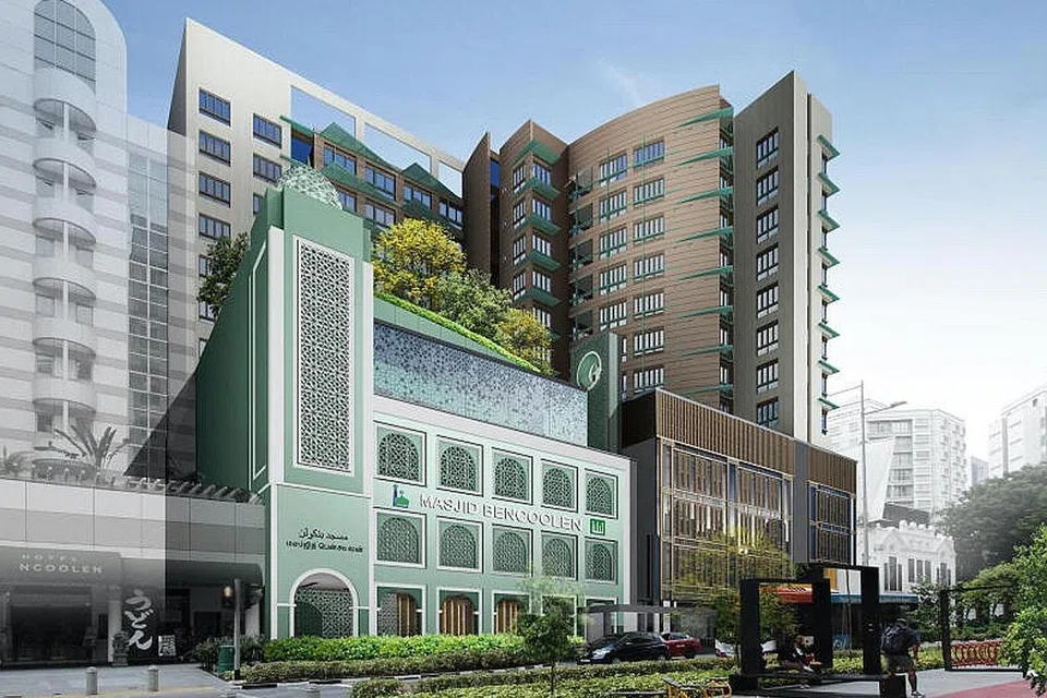 INDAH DAN MENGAGUMKAN: Inilah bangunan Masjid Bencoolen yang menjanjikan pelbagai kegiatan khususnya pendidikan Islam. - Foto MASJID BENCOOLEN