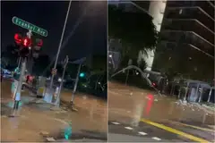 Sebuah video yang dimuat naik di TikTok pada 12 Oktober menunjukkan Changi Road dilimpahi air berwarna coklat.