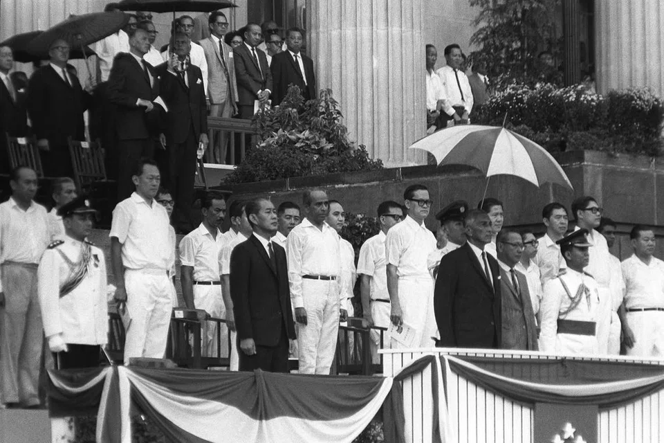 ndp 1968, yusof ishak, lee kuan yew,  hujan