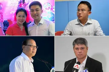 TINGKAH LAKU KURANG WAJAR: (Ikut putaran jam dari atas, kiri) Selain Cik Cheng Li Hui dan Encik Tan Chuan-Jin yang menjalin hubungan sulit, Anggota Politik (AP) lain yang sebelum ini turut berhadapan kontroversi serupa termasuk Encik Yaw Shin Leong, Encik Michael Palmer dan Encik David Ong.