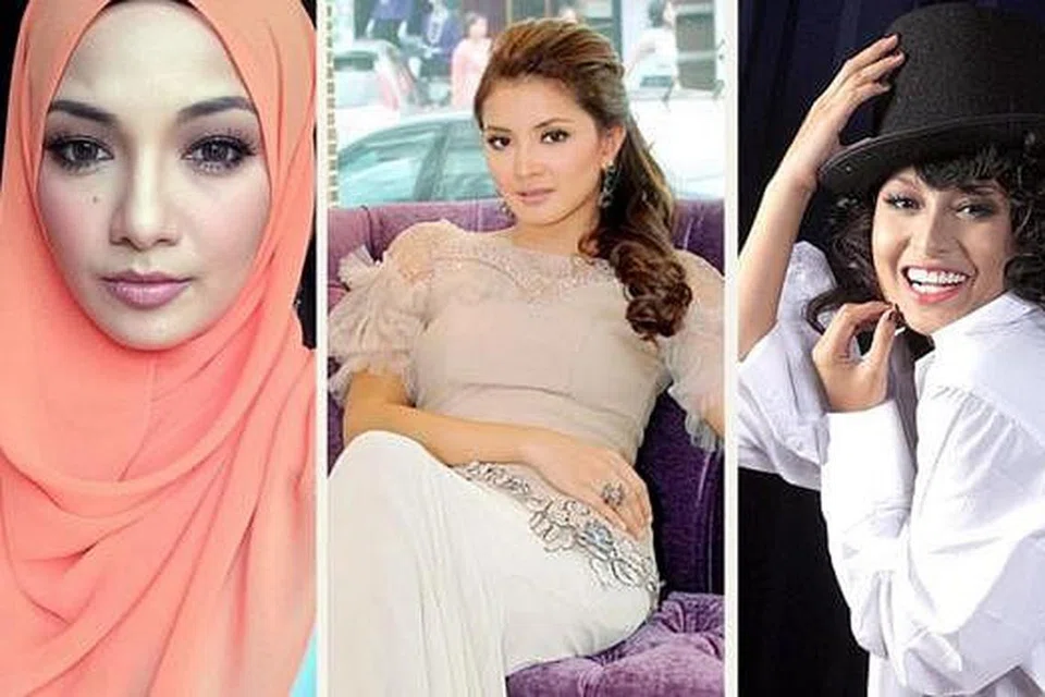 JUMPA PEMINAT: Ketiga-tiga jelitawan dari Malaysia ini, (dari kiri) Neelofa, Fazura dan Nabila Huda, akan menghiburkan peminat malam ini. - Foto-foto fail