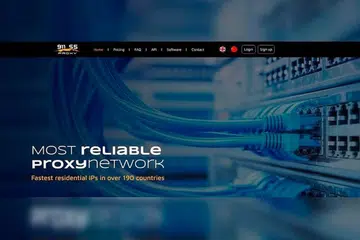 Tangkapan skrin salah satu laman web yang Wang Yunhe gunakan untuk menjual akses kepada alamat protokol Internet (IP).