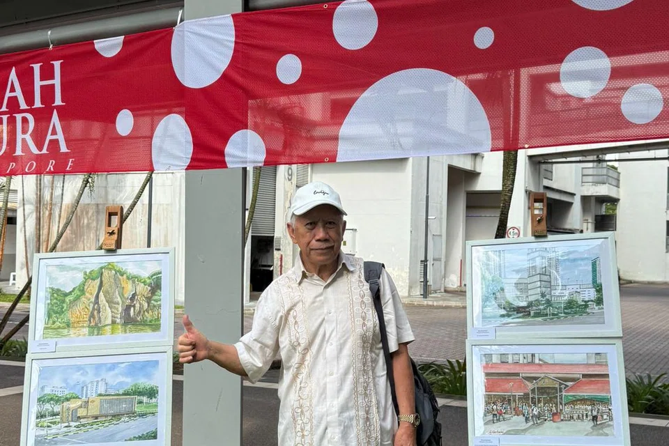 Antara karya seni Ahmad Karbani yang memaparkan suasana indah tasik, Little Guilin dan kawasan kejiranan Bukit Gombak, menjadi kenangan terindah buatnya.