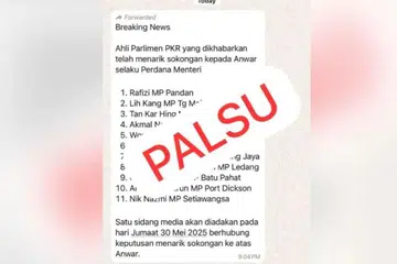 Mesej palsu yang bertebaran di media sosial kononnya Datuk Seri Rafizi Ramli dan Nik Nazmi Nik Ahmad bersama sembilan yang lain menarik balik sokongan terhadap kepimpinan Perdana Menteri Malaysia, Datuk Seri Anwar Ibrahim. 