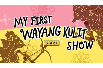 PERMAINAN DALAM TALIAN: Permainan interaktif 'My First Wayang Kulit Show' oleh Pusat Warisan Melayu memberi kanak-kanak peluang menjadi dalang kecil dan membuat persembahan Ramayana pertama mereka. - Foto TAMAN WARISAN MELAYU