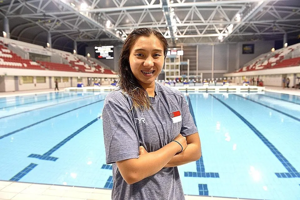 YAKIN DIRI: Nur Marina yakin beliau berpotensi mewakili Singapura di Sukan Olimpik satu hari nanti. Justeru, beliau ingin terus berusaha gigih dan tidak akan berputus asa. 