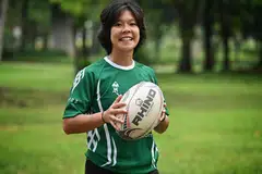 KEMBANG SAYAP KE IRELAND: Liyana Ong bakal menyarung jersi Kelab Wanita Ragbi Cooke di Belfast, Ireland.