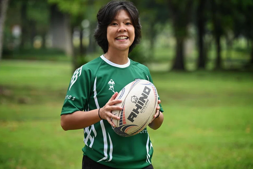 KEMBANG SAYAP KE IRELAND: Liyana Ong bakal menyarung jersi Kelab Wanita Ragbi Cooke di Belfast, Ireland.