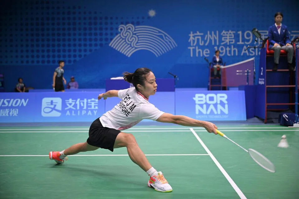 TERKANDAS: Pemain Singapura Yeo Jia Min (gambar) tewas kepada Chen Yufei dari China dalam pusingan 16 pemain terakhir acara perseorangan wanita dalam Sukan Asia Hangzhou pada Rabu.