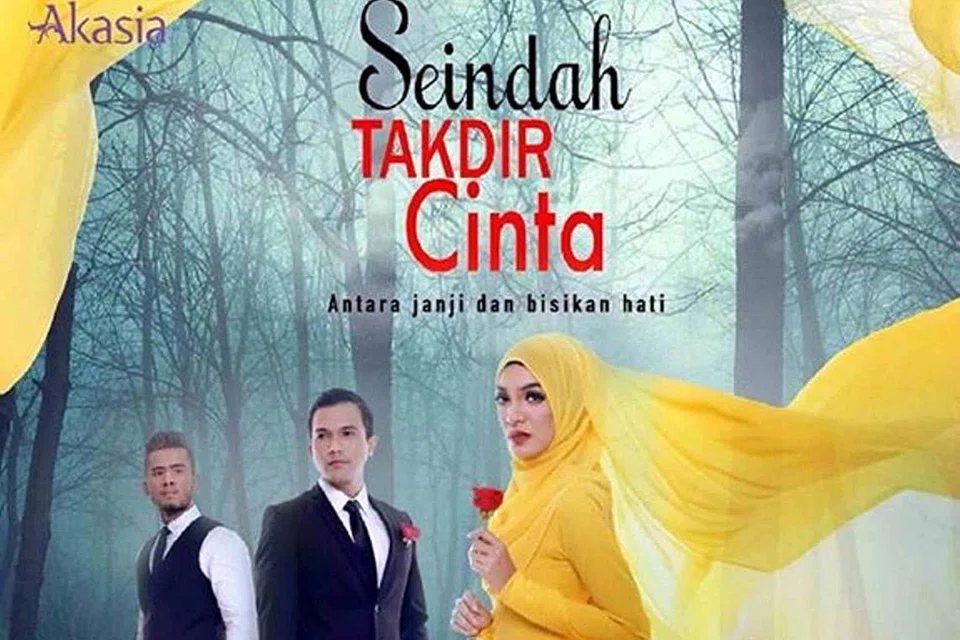 CINTA TIGA SEGI: Seindah Takdir Cinta memaparkan gandingan mantap (dari kiri) Redza Rosli, Saharul Ridzwan dan Amyra Rosli. - Foto TV3