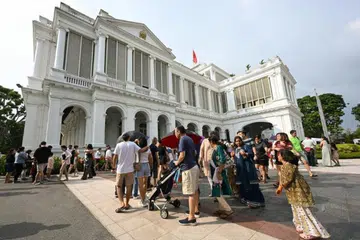 Rumah terbuka Istana 2025 meraikan tema SG60, “Membina Singapura Kita Bersama”.
