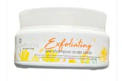 Bahan penyental bagi mengelupas, ‘Pearlista Exfoliating Pre-Shampoo Scrub’ ($38), bertindak seperti ‘detox’ untuk kulit kepala.