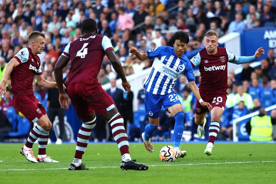 PEMAIN TUMPUAN:  Kaoru Mitoma antara pemain yang paling menonjol bagi Brighton sejak musim lalu. Newcastle perlu membendung Mitoma untuk menyekat Brighton secara berkesan.