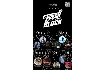 WAKILI KEJIRANAN: Peserta pencipta rentak dan rappers dalam pertandingan hip-hop media sosial, Fresh Off The Block akan mewakili kawasan kejiranan atau 'blok' mereka dari kawasan timur, barat, utara dan selatan Singapura. - Foto YUNGTAUFOO
