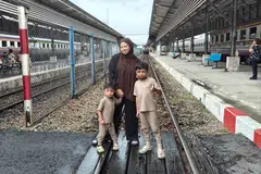 Kaki Jalan, Hatyai, Bangkok, Thailand, percutian, kereta api
