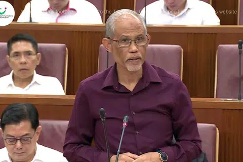 Menteri Bertanggungjawab bagi Ehwal Masyarakat Islam, Encik Masagos Zulkifli Masagos Mohamad, ketika perbahasan pindaan Rang Undang-Undang Akta Pentadbiran Hukum Islam (Amla) di Parlimen pada 5 Februari.