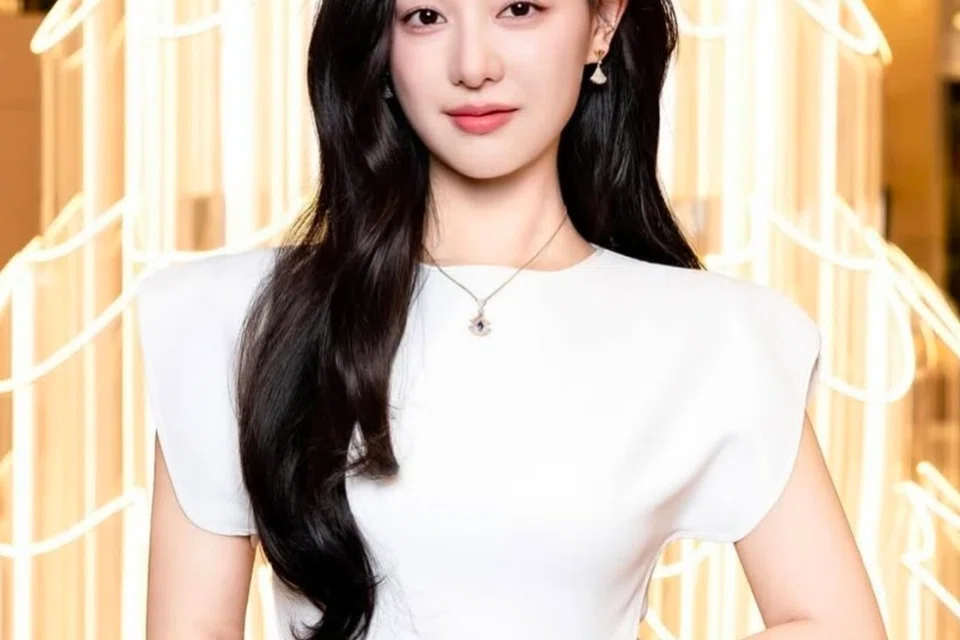 Rona lembut yang kelihatan semula jadi ini sering digayakan oleh selebriti Korea termasuk Kim Ji Won, yang memadankan rona pemerah pipi lembut dengan penampilan kulit yang segar dan halus.