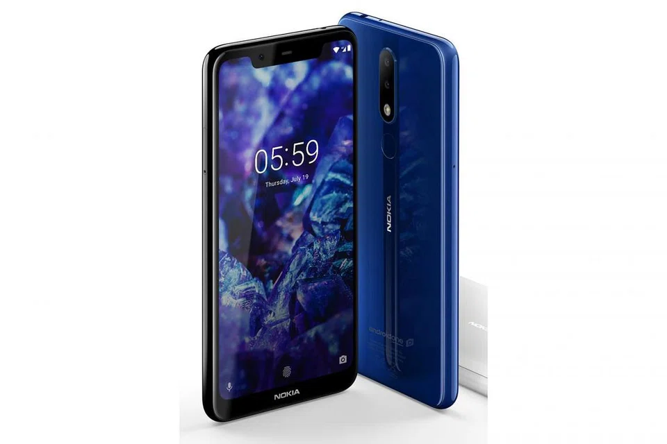 SEKILAS PRODUK - NOKIA 5.1 PLUS: Telefon bijak ini dikuasai sistem memproses Android One dan dilengkapi cip memproses MediaTek Helio P60. Nokia 5.1 Plus mempunyai tiga pilihan warna Gloss Black, Gloss White dan Gloss Midnight Blue dan harganya ialah $299 (tanpa kontrak). - Foto NOKIA 