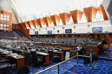BERSIDANG: Gambar menunjukkan Anggota Parlimen menghadiri sidang. - Foto AFP