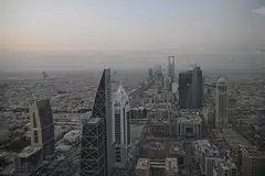 SIDANG PUNCAK ASEAN-GCC: Pemandangan bandar Riyadh dari Menara Faisaliah. Sidang Puncak Asean-GCC pertama akan berlangsung di ibu kota Arab Saudi ini pada Jumaat, 20 Oktober 2023.