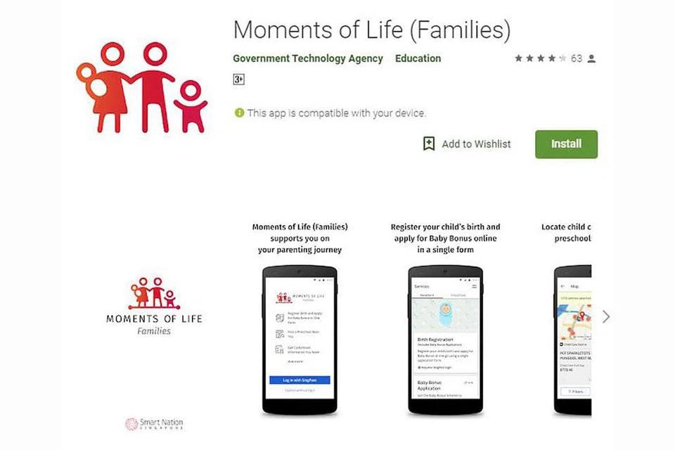KHUSUS UNTUK KELUARGA: Aplikasi bergerak 'The Moments of Life (Families)' merupakan satu daya usaha Negara Bijak yang memberi kemudahan kepada keluarga yang mempunyai anak kecil di bawah usia 6 tahun, memanfaatkan pelbagai khidmat dalam talian yang disediakan pemerintah menerusi wadah sehenti ini. - Foto BERITA HARIAN