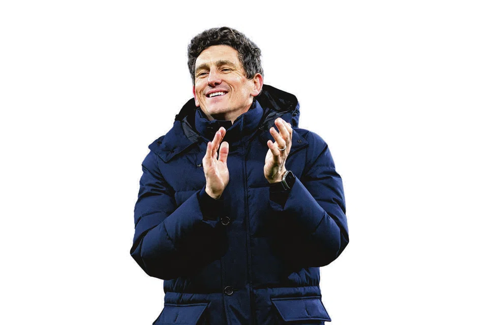Pengurus Brentford, Keith Andrews, meraikan kejayaan selepas perlawanan Liga Perdana, Everton lawan Brentford di Hill Dickinson Stadium, Liverpool, Britain pada 4 Januari 2026.