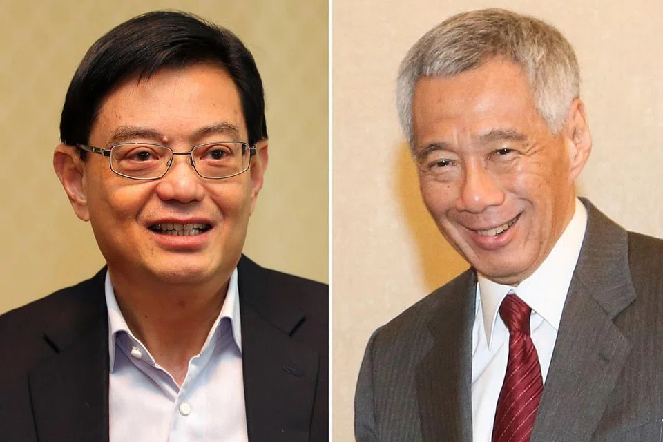 PERDANA Menteri Lee Hsien Loong (kanan) dan Timbalan Perdana Menteri, Encik Heng Swee Keat (kiri).