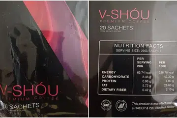 Sejenis bahan terlarang, sibutramine, ditemui dalam produk kopi, V-SHOU Premium Coffee. 