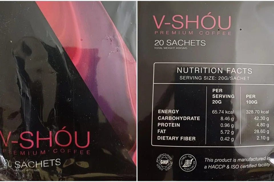 Sejenis bahan terlarang, sibutramine, ditemui dalam produk kopi, V-SHOU Premium Coffee. 