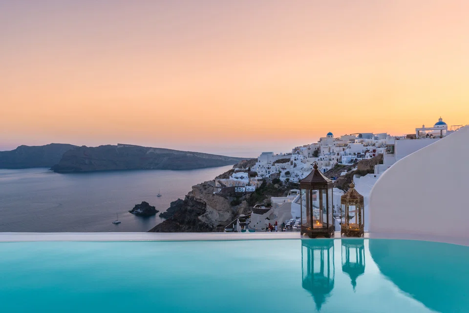 Andronis Luxury Suites di Santorini, Greece.