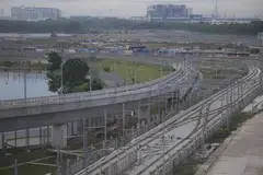 Landasan Ujian Prestasi dan Integrasi (kanan) dan Landasan Ujian Ketahanan (kiri) di SRTC pada 28 Mac.