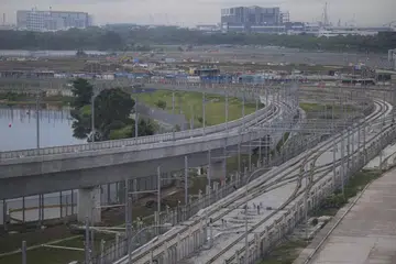 Landasan Ujian Prestasi dan Integrasi (kanan) dan Landasan Ujian Ketahanan (kiri) di SRTC pada 28 Mac.