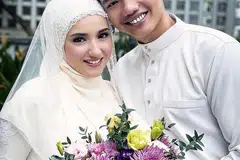TERIMA PUJIAN WARGANET: Jauh daripada merungut, sebilangan besar warganet memuji pelakon dan penyanyi Hannah Delisha (kiri) kerana menjaga penuh hati-hati hubungan cintanya dengan pelakon Imam Shah secara berahsia sehingga selamat diijabkabulkan Khamis lalu.- Foto INSTAGRAM HANNAH DELISHA