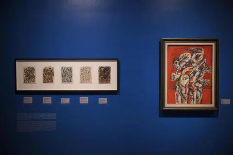 Siri Pago Pago oleh artis Malaysia, Encik Latiff Mohidin, di pameran Somos Pacifico.