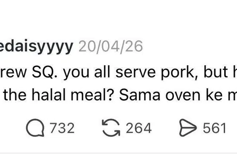 Hantaran oleh pengguna Threads mendapat perhatian Unit Halal Majlis Ugama Islam Singapura (Muis) dan meraih lebih 700 komen. 