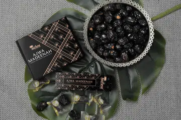 Kurma Ajwa yang ditawarkan di Al Barakah dibungkus secara berasingan agar mudah digunakan untuk berbuka puasa di luar rumah atau dibawa ke mana sahaja. 