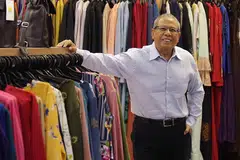 AKUR HADAPI CABARAN BESAR: Pemilik First Lady, Encik Salleh Marican, akur sekarang adalah tempoh sukar bagi butik pakaian disebabkan beberapa faktor utama iaitu perubahan pada sikap dan amalan pembeli dan trend pakaian yang berlainan. - Foto BM oleh MARCELLIN LOPEZ