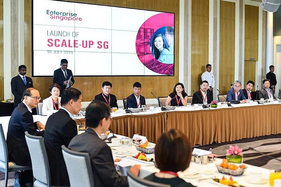 SKIM BANTU TINGKATKAN PERNIAGAAN: Encik Lee menggalak lebih ramai syarikat tempatan untuk mengambil peluang berkembang seperti dengan mengikuti program yang diperkenalkan pemerintah, Scale-up SG. - Foto ENTERPRISE SINGAPORE