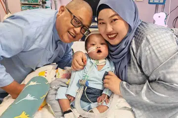 bayi kronik pulang rumah, rawatan NUH, hipoplasia jantung kanan