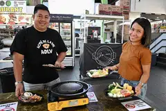 TIDAK PUTUS HARAPAN: Cik Atikah Jamil dan suami, Encik Aliff Abidin, bertekad untuk berubah dan memulakan semula kehidupan mereka. Kini mereka memiliki dua perniagaan makanan dan minuman yang berjaya, Kream dan Jom Chic-kata. - Foto BH oleh KHALID BABA