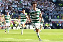 DIPIKAT KE SAUDI: Jota meraikan gol ketiga pasukannya semasa menentang Inverness baru-baru ini.