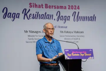 JAGA KESIHATAN: Lebih 40,000 penduduk Melayu/Islam telah menyertai kegiatan gaya hidup sihat seperti sesi fizikal, ceramah kesihatan dan program Saham Kesihatan pada 2023 anjuran rangkaian Jaga Kesihatan, Jaga Ummah (JKJU), kata Menteri Pembangunan Sosial dan Keluarga, Encik Masagos Zulkifli Masagos Mohamad.