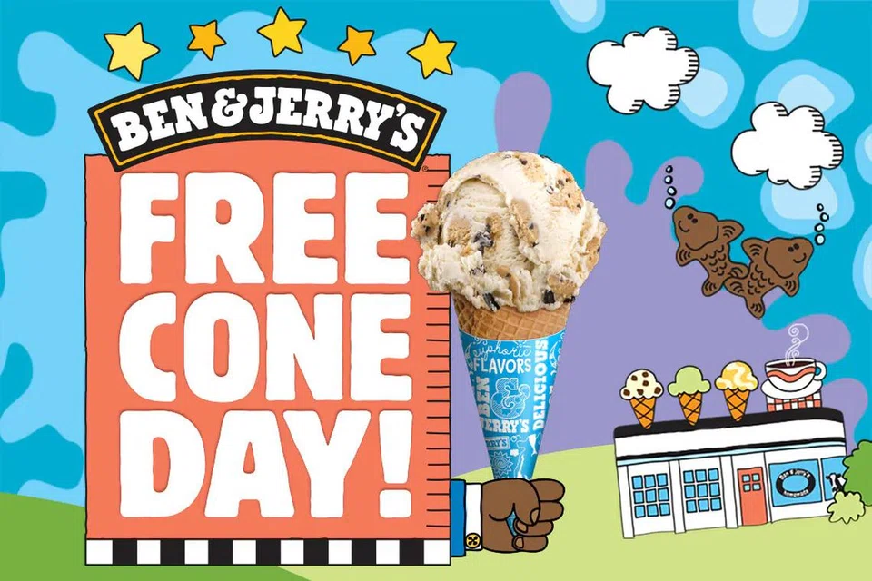 Hari Aiskrim Percuma Ben & Jerry’s kembali pada 8 April di VivoCity. Ia menawarkan aiskrim percuma dengan pelbagai perisa ikonik, termasuk pilihan tanpa tenusu, dari 12 tengah hari hingga 8 malam.