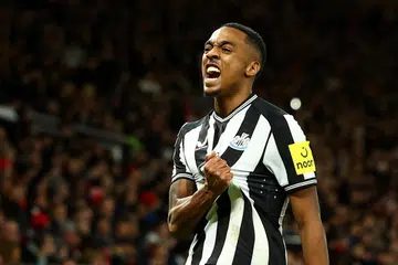 BALAS DENDAM: Penyerang Newcastle, Joe Willock, meraikan golnya menentang Manchester United. Newcastle menewaskan United 3-0 dalam perlawanan Piala Carabao itu, sekali gus membalas dendam kekalahan mereka terhadap United pada peringkat akhir Piala Carabao musim lalu.