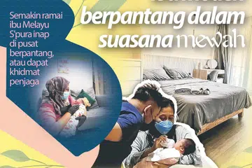 Lebih ibu kini mendapatkan khidmat penjagaan bayi dan ibu berpantang dengan mengupah penjaga ataupun mendaftarkan diri ke pusat berpantang.